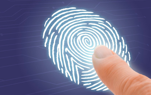 control huella digital
